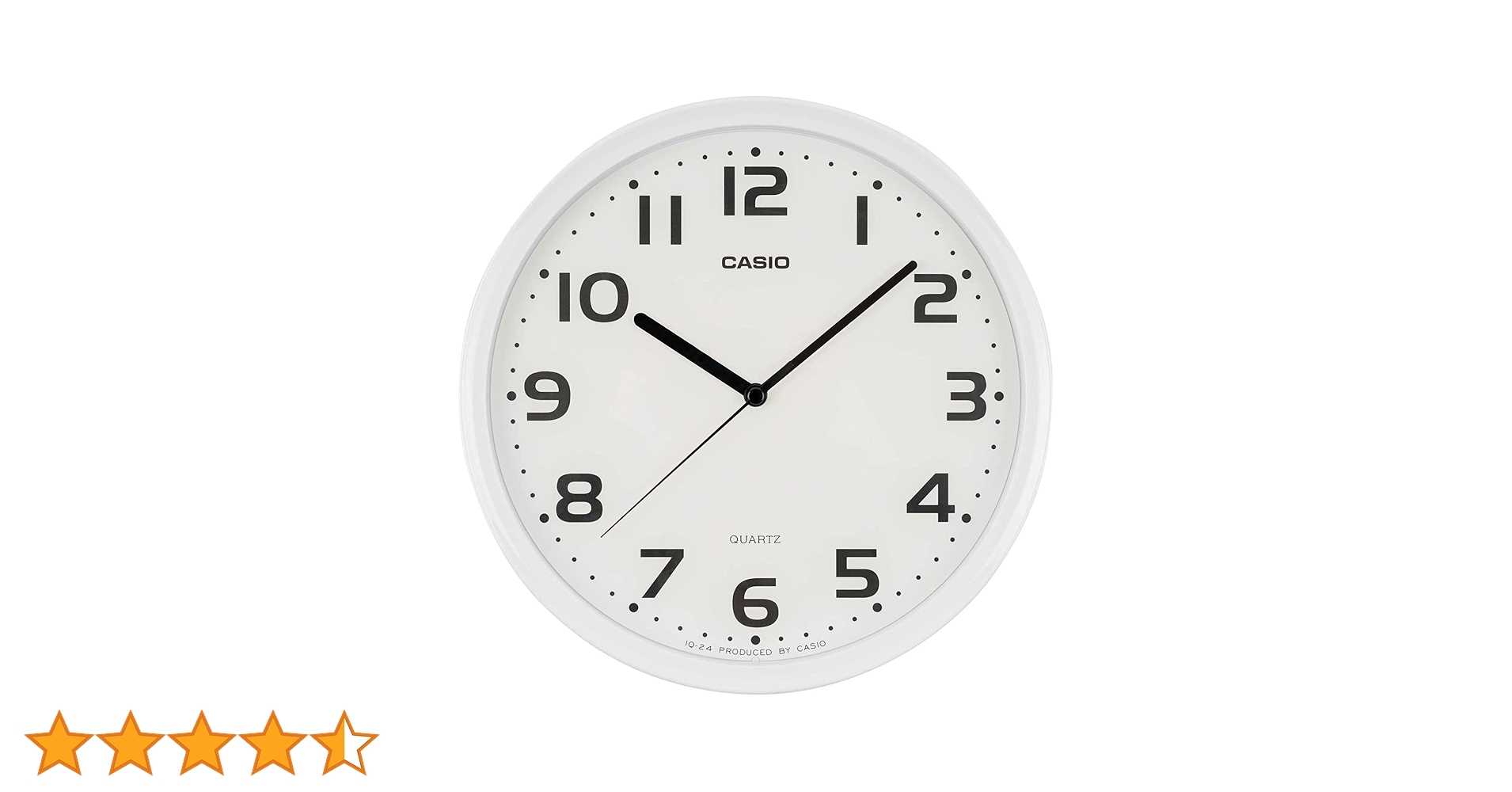 Amazon.co.jp: CASIO(カシオ) 掛け時計 壁掛け時計 ホワイト 白